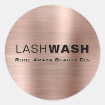 Roze Gouden Chic Moderne Typografie Wimperreiniger