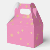 Roze Gouden Confetti Bedankdoosjes (Achterkant)