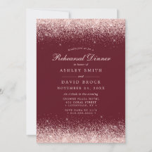 Roze Gouden Confetti Burgundy Moderne Oefening