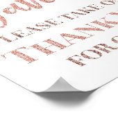 Roze Gouden Confetti Favorieten Baby Shower Bord Poster (Hoek)