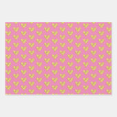 Roze gouden Confetti hart Inpakpapier Vel (Voorkant 3)