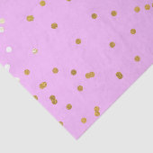 Roze & Gouden Confetti Stippen Moderne Glamour Gla Tissuepapier (Detail)