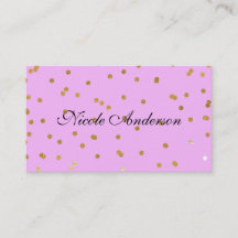 Roze & Gouden Confetti Stippen Moderne Glamour
