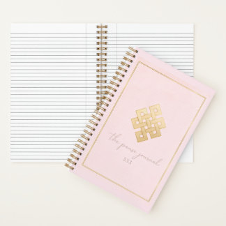 Roze & Gouden Dagelijkse Reflectie Journaal Notitieboek