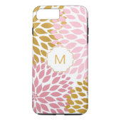 Roze Gouden Dahlia Bloemen Case-Mate iPhone Case (Achterkant)