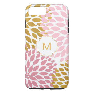 Roze Gouden Dahlia Bloemen Case-Mate iPhone Case