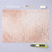 Roze Gouden Damast Tissuepapier (Craft)