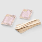 Roze Gouden Deco Chic Glam Trouwprogramma Handwaai Handwaaier (Niet-gemonteerd)