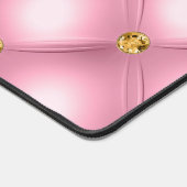 Roze Gouden Diamant Getuft Bureaumat (Hoek)