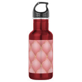Roze Gouden Diamanten Geplooide Waterfles (Voorkant)