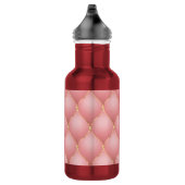 Roze Gouden Diamanten Geplooide Waterfles (Rechts)