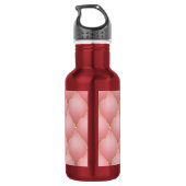 Roze Gouden Diamanten Geplooide Waterfles (Achterkant)