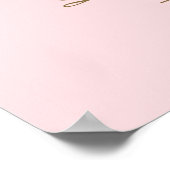 Roze Gouden Disco Bal Bachelorette Welkomstbord Poster (Hoek)