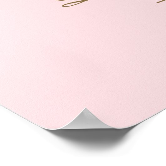 Roze Gouden Disco Bal Bachelorette Welkomstbord Poster (Hoek)