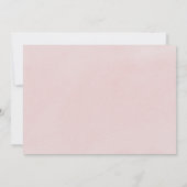 Roze Gouden Doop 1e Verjaardag Virtuele Tekst Foto Kaart (Achterkant)