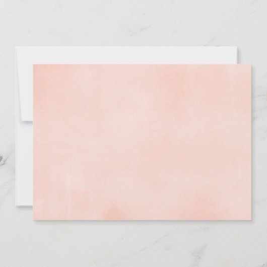 Roze gouden doop en 1e verjaardag foto meisje kaart (Achterkant)