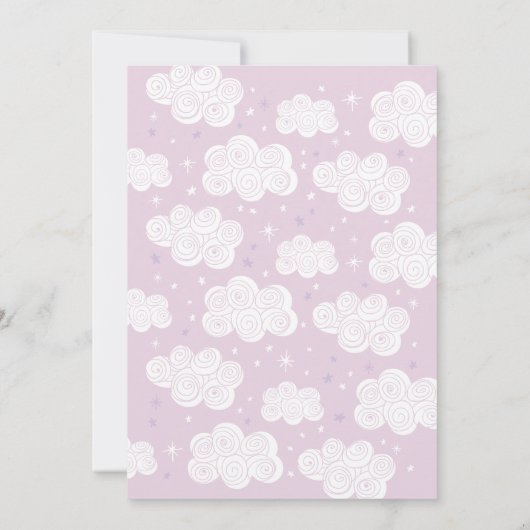 Roze Gouden Eenhoorn Verjaardagsfeest Uitnodigen M Kaart (Achterkant)