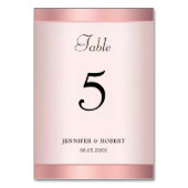 Roze Gouden Elegante Handgeschreven Moderne Sjablo Kaart (Achterkant)