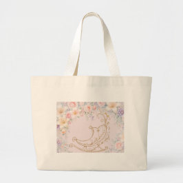 Roze Gouden Elegante Wieg Baby Tote Tas
