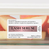 Roze Gouden Elegante Wimper Serum Mascara Buis Ver Labels (Aangebracht)