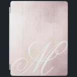 Roze Gouden Elegantie ⎥Monogram iPad Cover<br><div class="desc">Roze gouden metalen achtergrond met aangepaste elegante scriptmonogram die gepersonaliseerd kan worden met uw eigen brief en er geweldig uitziet in alle variaties. Als u monogram in andere speciale doopvonten wilt gelieve te voelen vrij om me door mijn opslag voor extra verpersoonlijking te contacteren.</div>