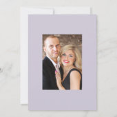 Roze gouden en pastel paarse verfspatten bruiloft save the date (Achterkant)