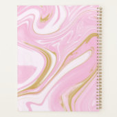 Roze & Gouden Esthetische Bevestigingsplanner Planner (Achterkant)