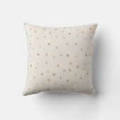 Roze Gouden Esthetische Monogramnaam met Harten Kussen (Achterkant)