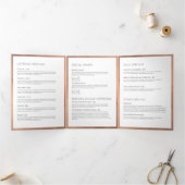 Roze Gouden Gardeer Bakkerij Catering Menu Brochur (Binnen)