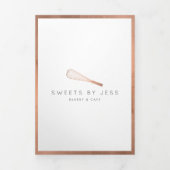 Roze Gouden Gardeer Bakkerij Catering Menu Brochur (Cover)