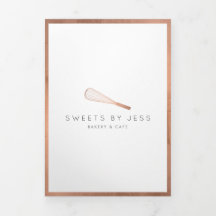 Roze Gouden Gardeer Bakkerij Catering Menu Brochur