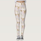 Roze Gouden Geometrisch Leggings (Voorkant)