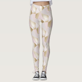 Roze Gouden Geometrisch Leggings