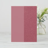 Roze Gouden Gesplitste Matte Aangepaste Uitnodigin Kaart (Staand voorkant)