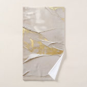 Roze Gouden Gestucte Pleister Abstract Bad Handdoek (Handdoek)