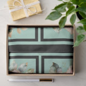 Roze gouden gevoerde Rozen betegelde decoupage Tissuepapier (Geschenk)