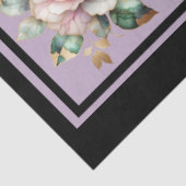 Roze gouden gevoerde Rozen betegelde decoupage Tissuepapier (Detail)