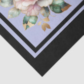 Roze gouden gevoerde Rozen betegelde decoupage Tissuepapier (Detail)