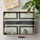 Roze gouden gevoerde Rozen betegelde decoupage Tissuepapier (Geschenk)