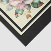 Roze gouden gevoerde Rozen betegelde decoupage Tissuepapier (Detail)