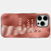 Roze Gouden Glam Eenhoorn Case-Mate iPhone Case (Achterkant (horizontaal))