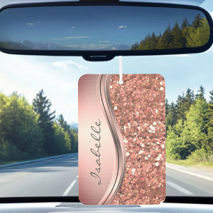 Roze Gouden Glam Glitters  Persoonlijke Metaal Luchtverfrisser
