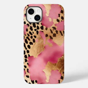Roze Gouden Glam Luipaard Case-Mate iPhone 14 Plus Hoesje