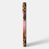 Roze Gouden Glam Luipaard Case-Mate iPhone Case (Achterkant / Links)