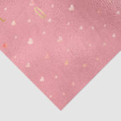 Roze Gouden Glam Waterverf Liefdesharten Tissuepapier (Detail)