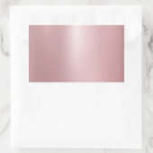 Roze Gouden Glamour Lege Elegante Moderne Sjabloon Rechthoekige Sticker (Tas)
