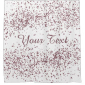 Roze gouden glinsterconfetti douchegordijn (Voorkant)
