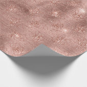 Roze gouden glinsterende glitter trendy cadeau voo cadeaupapier (Hoek)