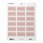Roze Gouden Glitter 21e Verjaardag Adres Etiket (Full Sheet)