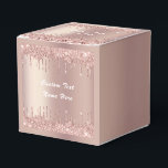 Roze Gouden Glitter Aangepaste Tekst Naam Favoriet Bedankdoosjes<br><div class="desc">Favor Dozen met Roze Gouden Blush Glitter Sparkle Drips Aangepaste Tekst Roze Modern - Voeg Uw Unieke Tekst Toe of Verwijder Tekst - Maak Uw Speciale Cadeau - Formaat aanpassen en verplaatsen of verwijderen en tekst / elementen toevoegen met het aanpassingsgereedschap. Ontwerp door MIGNED. Kijk ook naar mijn andere projecten....</div>